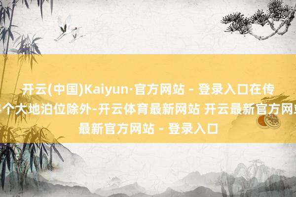 开云(中国)Kaiyun·官方网站 - 登录入口在传统管事区144个大地泊位除外-开云体育最新网站 开云最新官方网站 - 登录入口